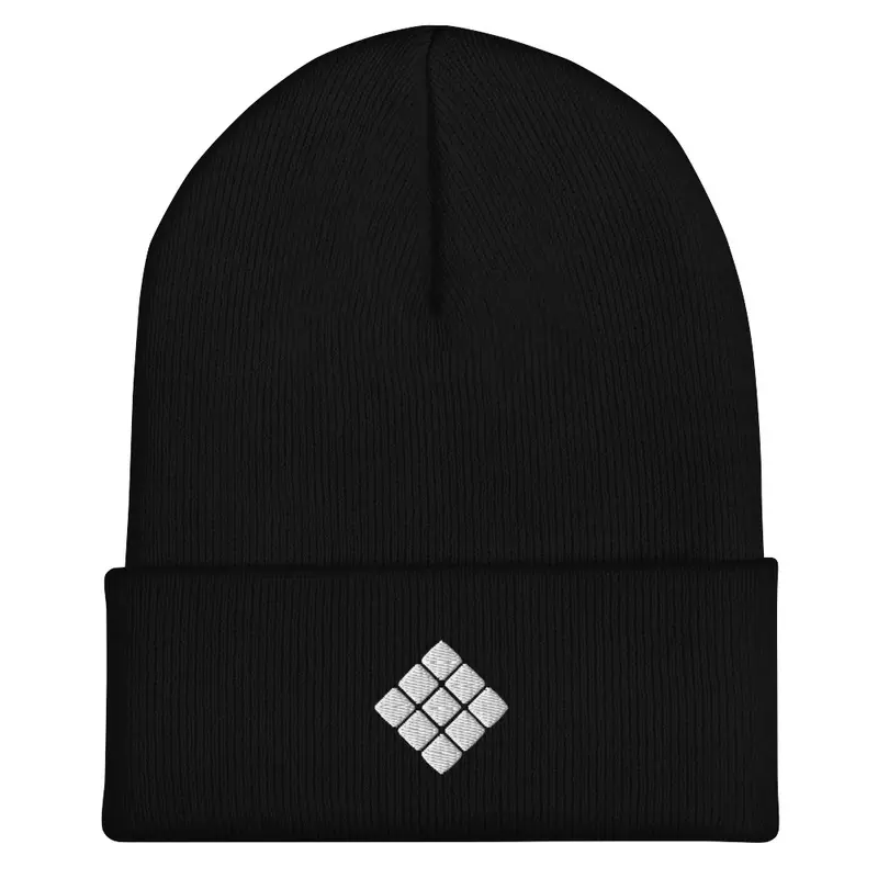 White Logo Beanie